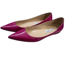 Jimmy Choo Pink Flats Sleek Minimalist Design 9.5